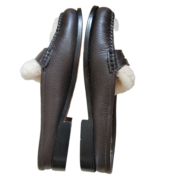 G.H.Bass Weejun WYNN Shearling Mules - Picture 7 of 12